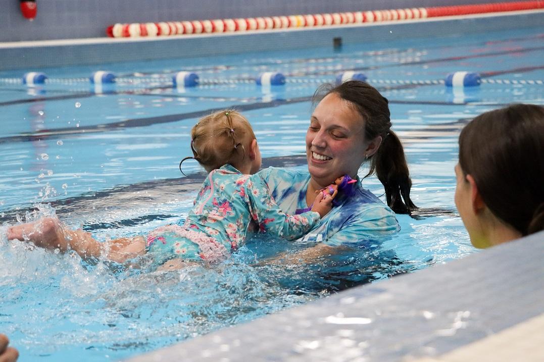 Girl and Mother Swimming at ADG WLSL